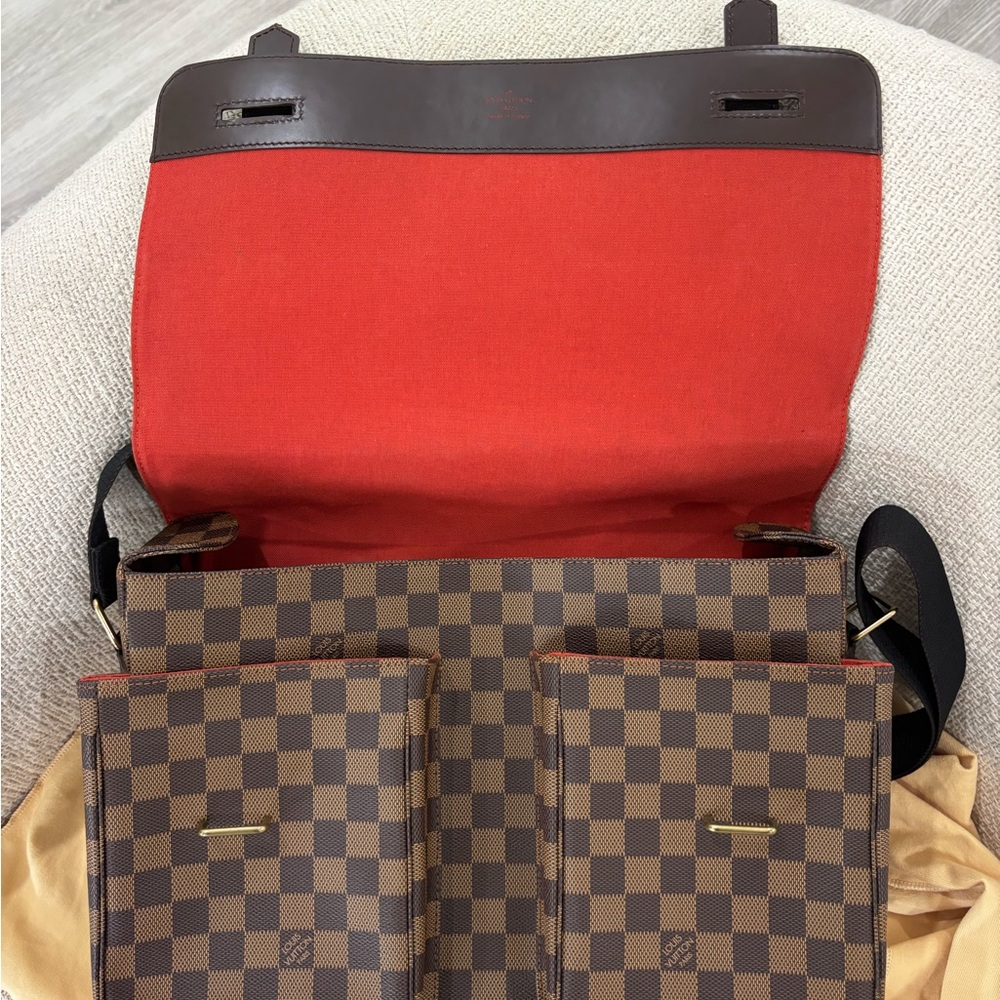 Authentic Louis Vuitton NEW Broadway damier ebene unisex messenger laptop bag - Picture 10 of 16